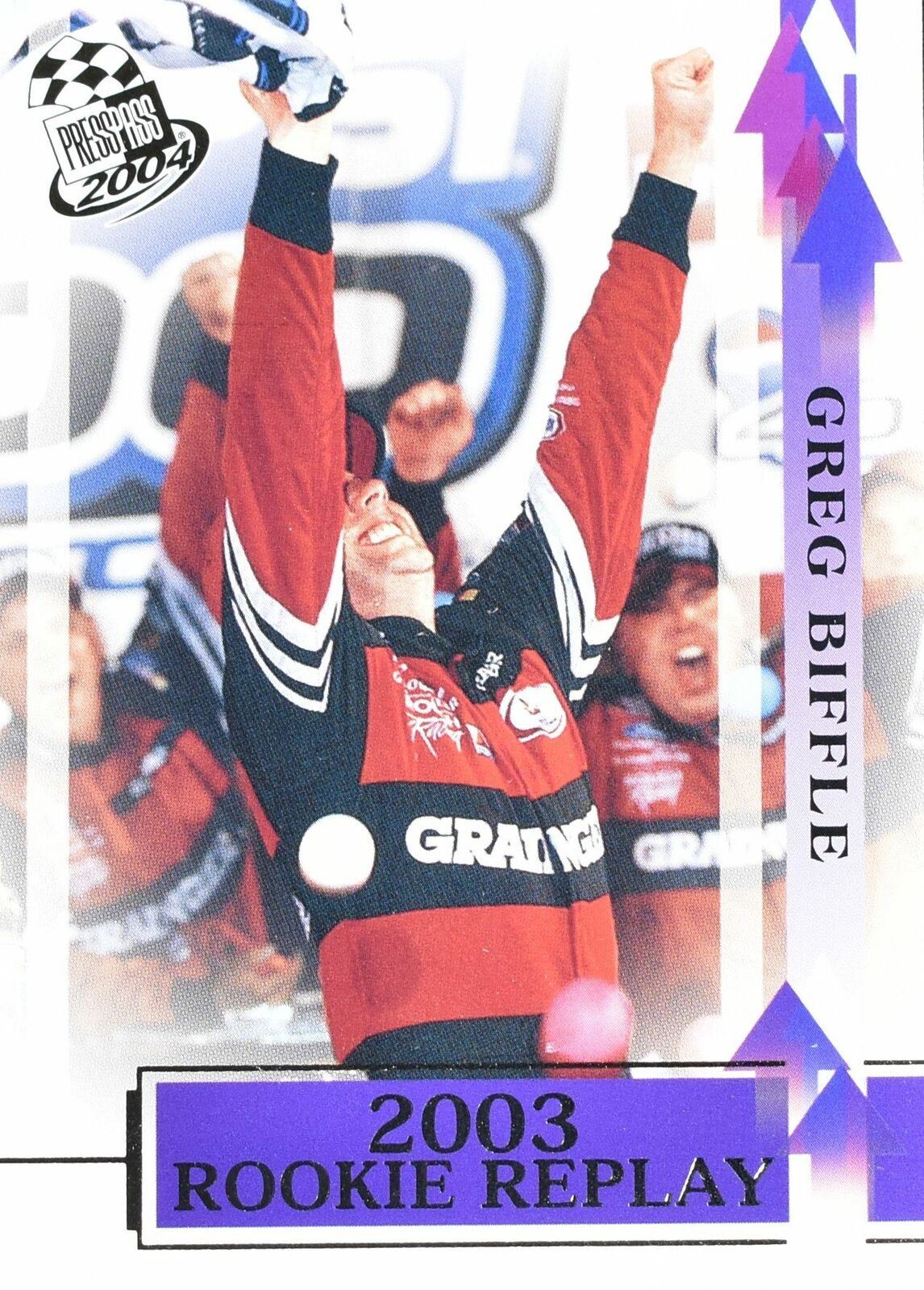 Greg Biffle Press Pass 2004 Rockie replay 2003 No. 90