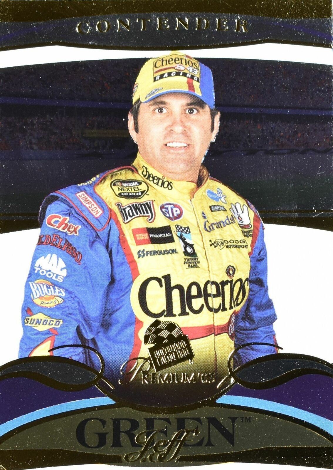 Jeff Green Press Pass Contenders No. 8 Nascar Racing Card