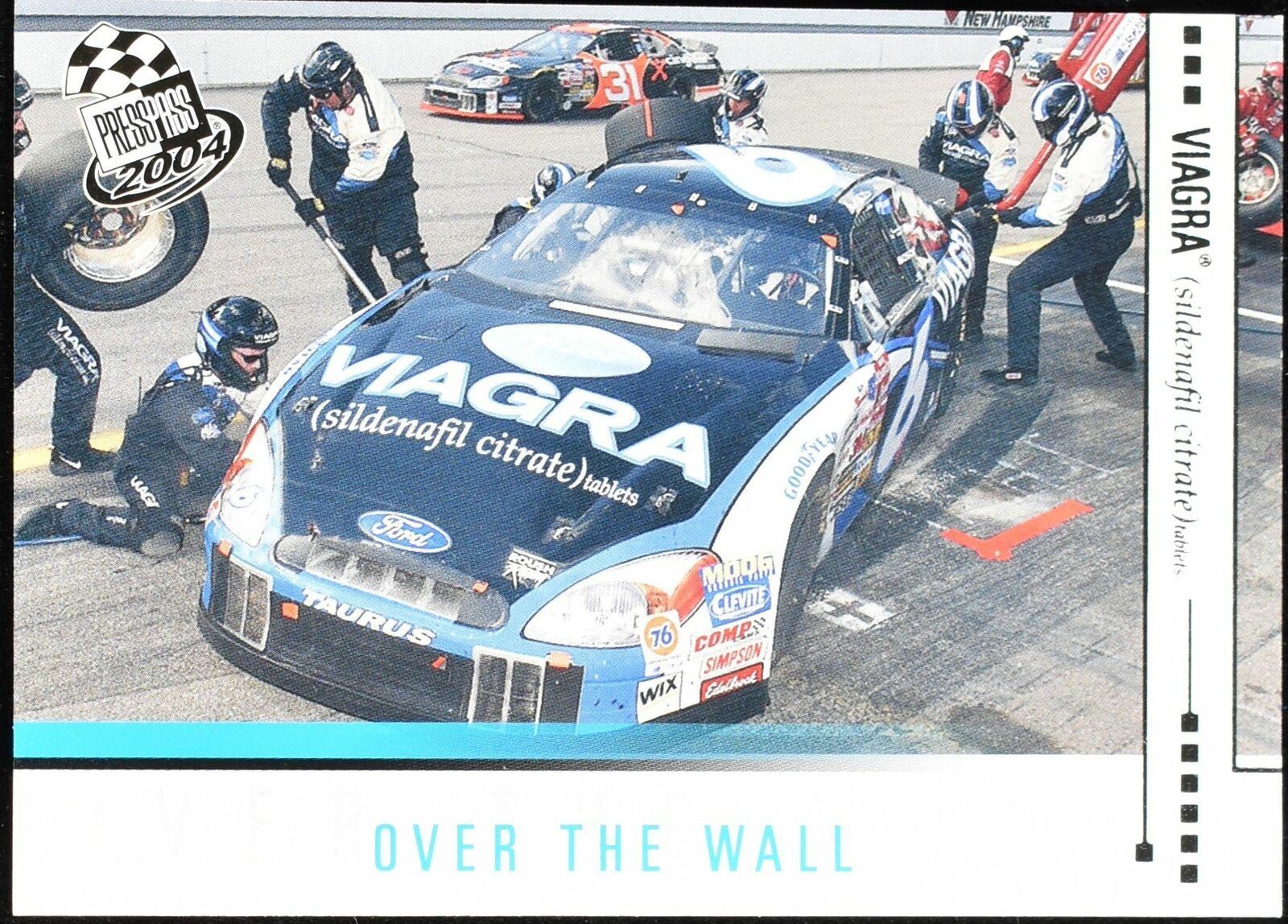 Over The Wall Press Pass 2004 Crew No. 65 Nascar