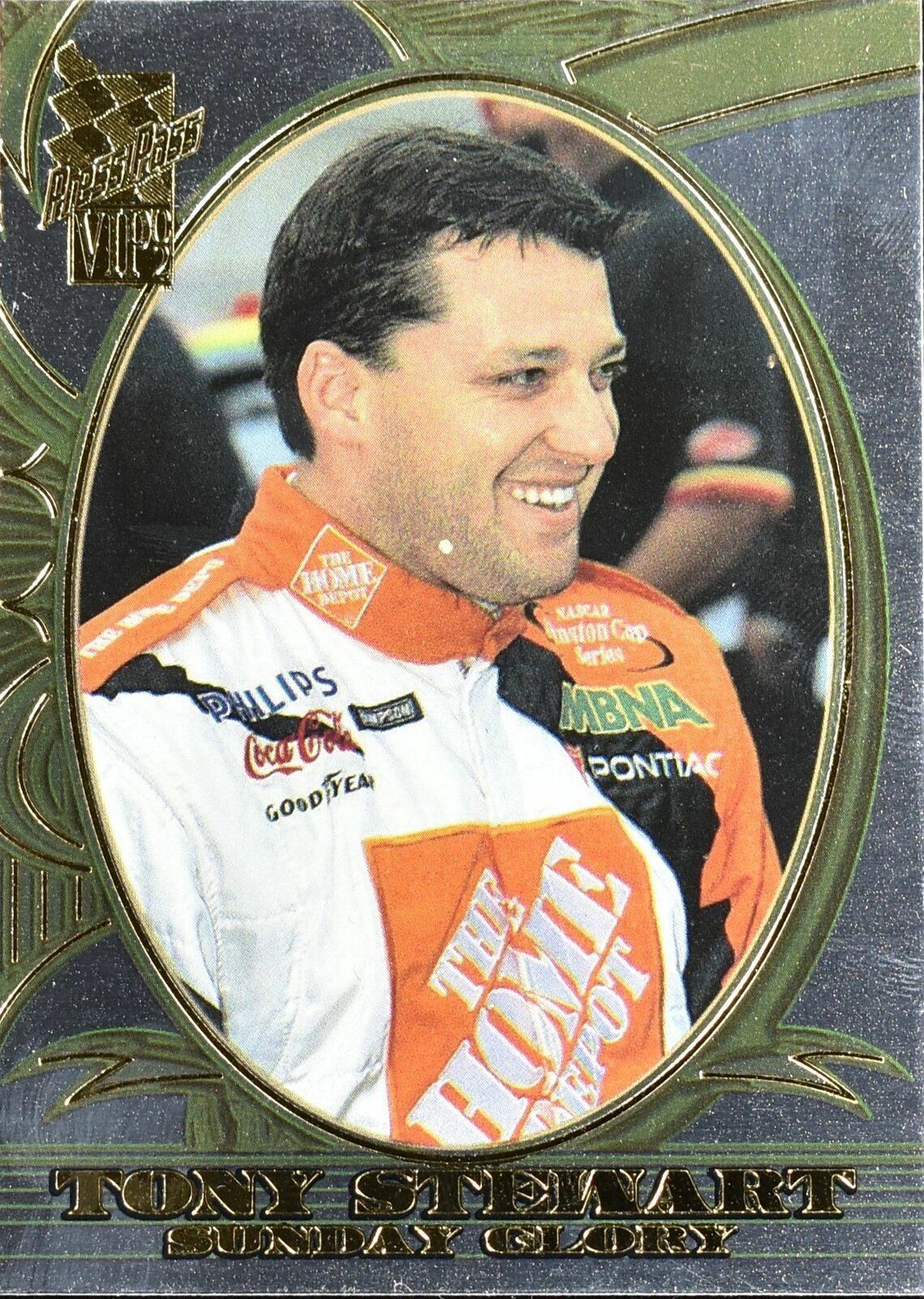 Tony Stewart Sunday Glory No. X27 Press pass Nascar Racing Card