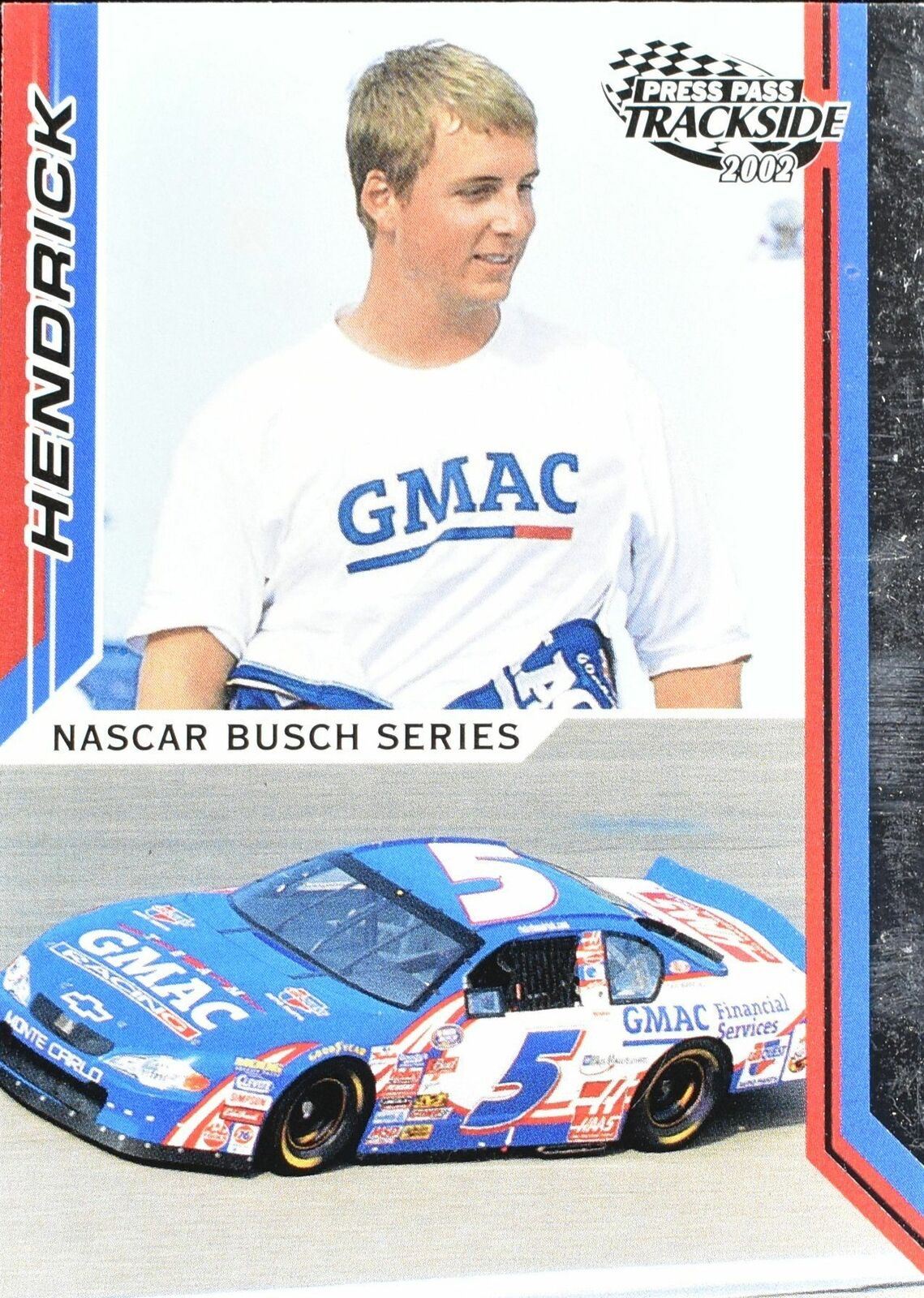 Ricky Hendrick No. 37 Press Pass Nascar Card 2002