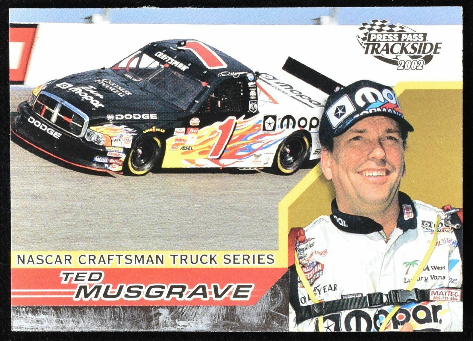 Press Pass Nascar Truck Series 2002 Ted Musgrave No. 49