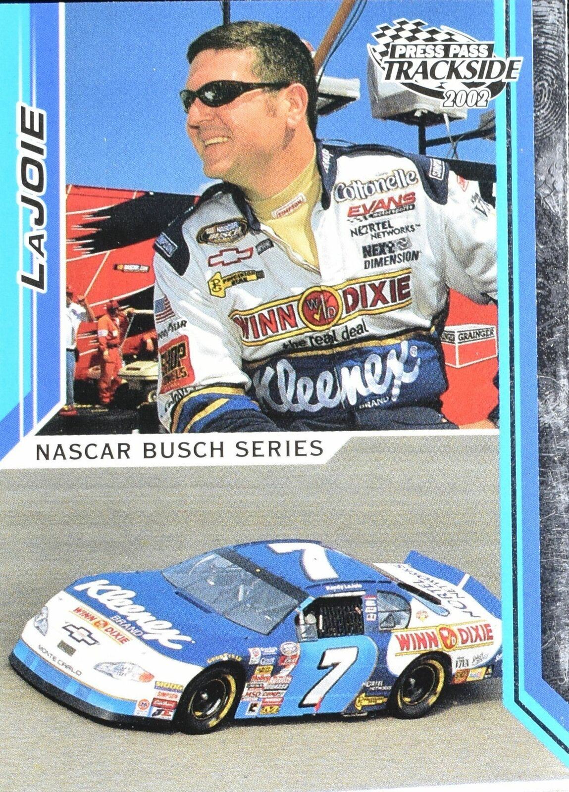 La Joie Press Pass Trackside 2002 Lajoie Nascar Busch Series