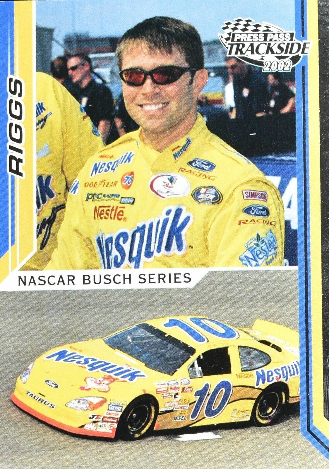 Scott Riggs No. 42 nascar Card Press Pass 2002