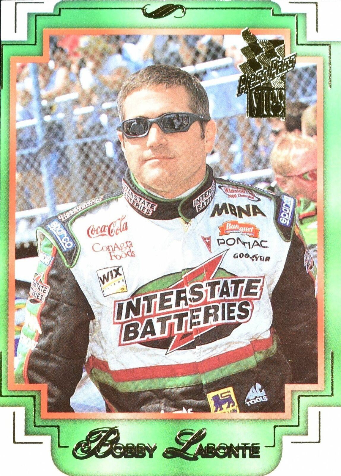 Bobby Labonte Press Pass No. 8 2002 Nascar Card