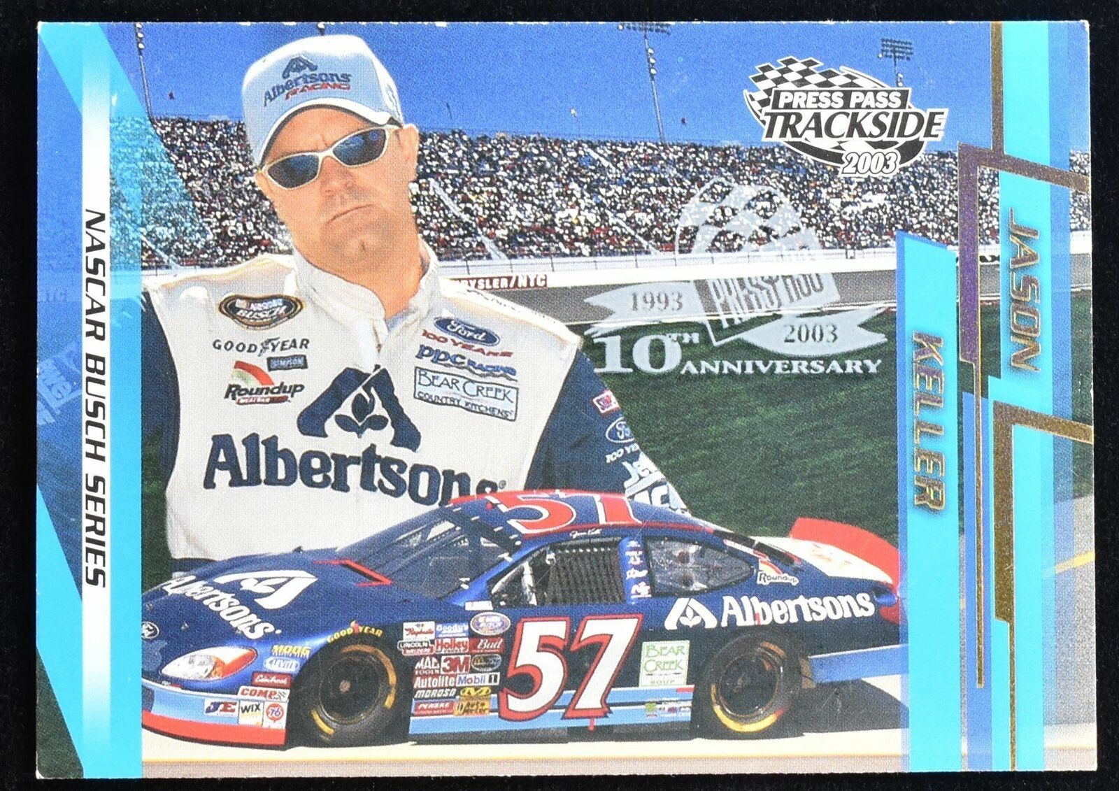 Jason Keller No. 48 Press Pass 2003 Nascar Racing Card