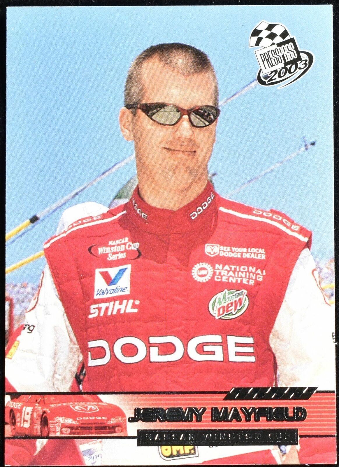 Jeremy Mayfield Nascar Winston Cup Press Pass 2003 No. 22