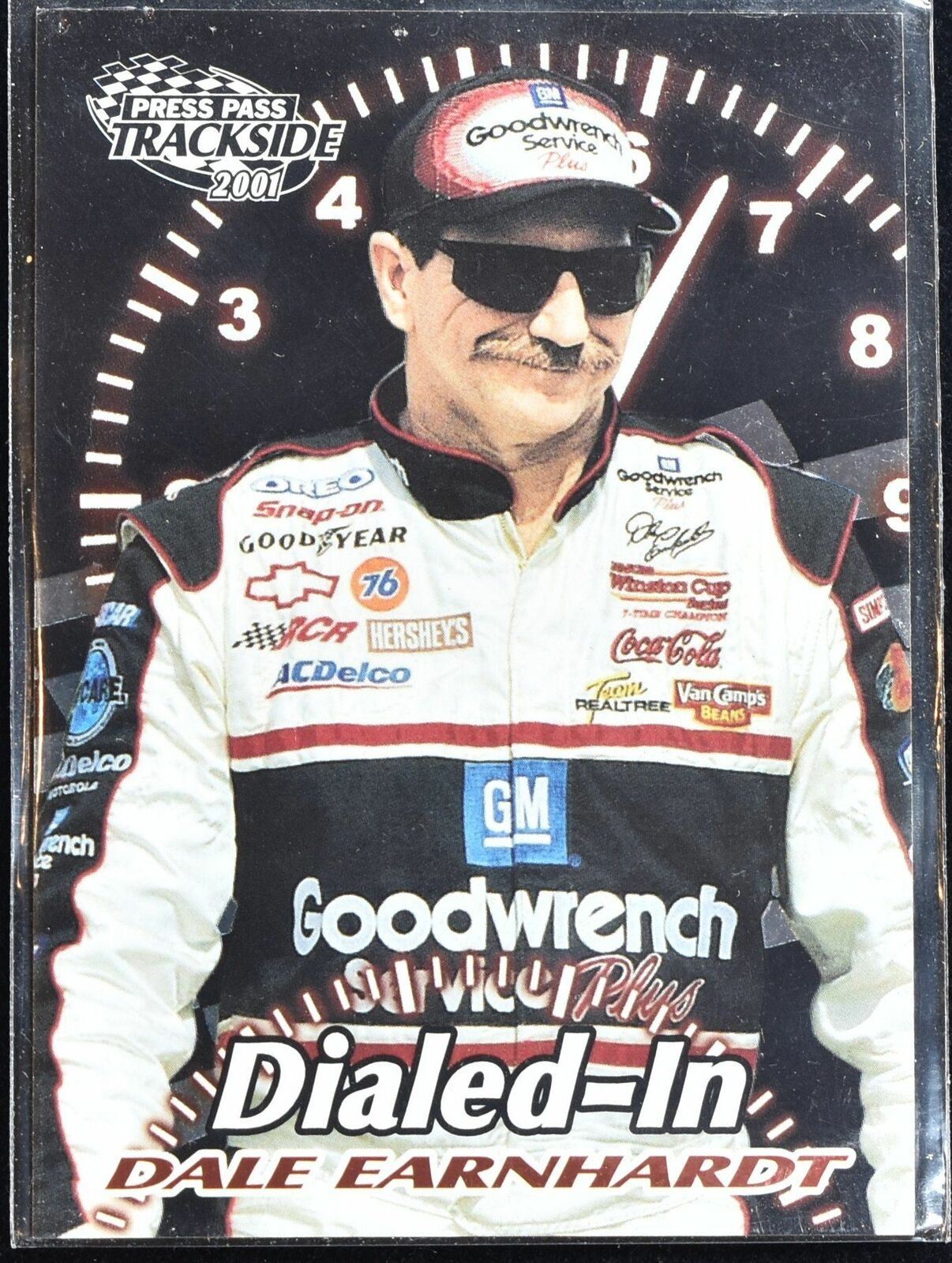 Dialed In Dale Earnhardt Press Pass Nascar Card D1 3/12 2001