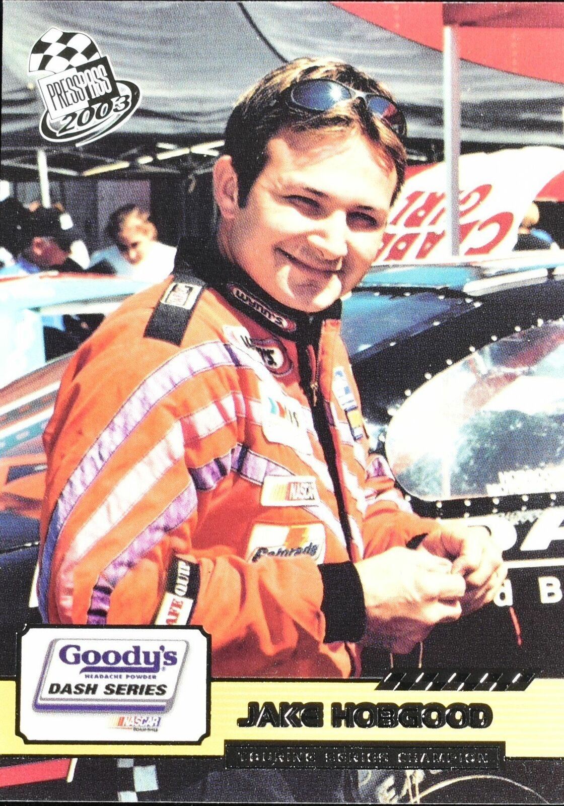 Jake Hobgood touring Series Champion Press Pass 2003 No. 85