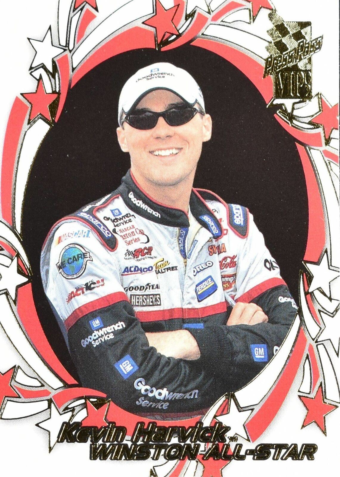 Kevin Harvick Winston All Star Press Pass VIP 2002 No.29 Nascar Card