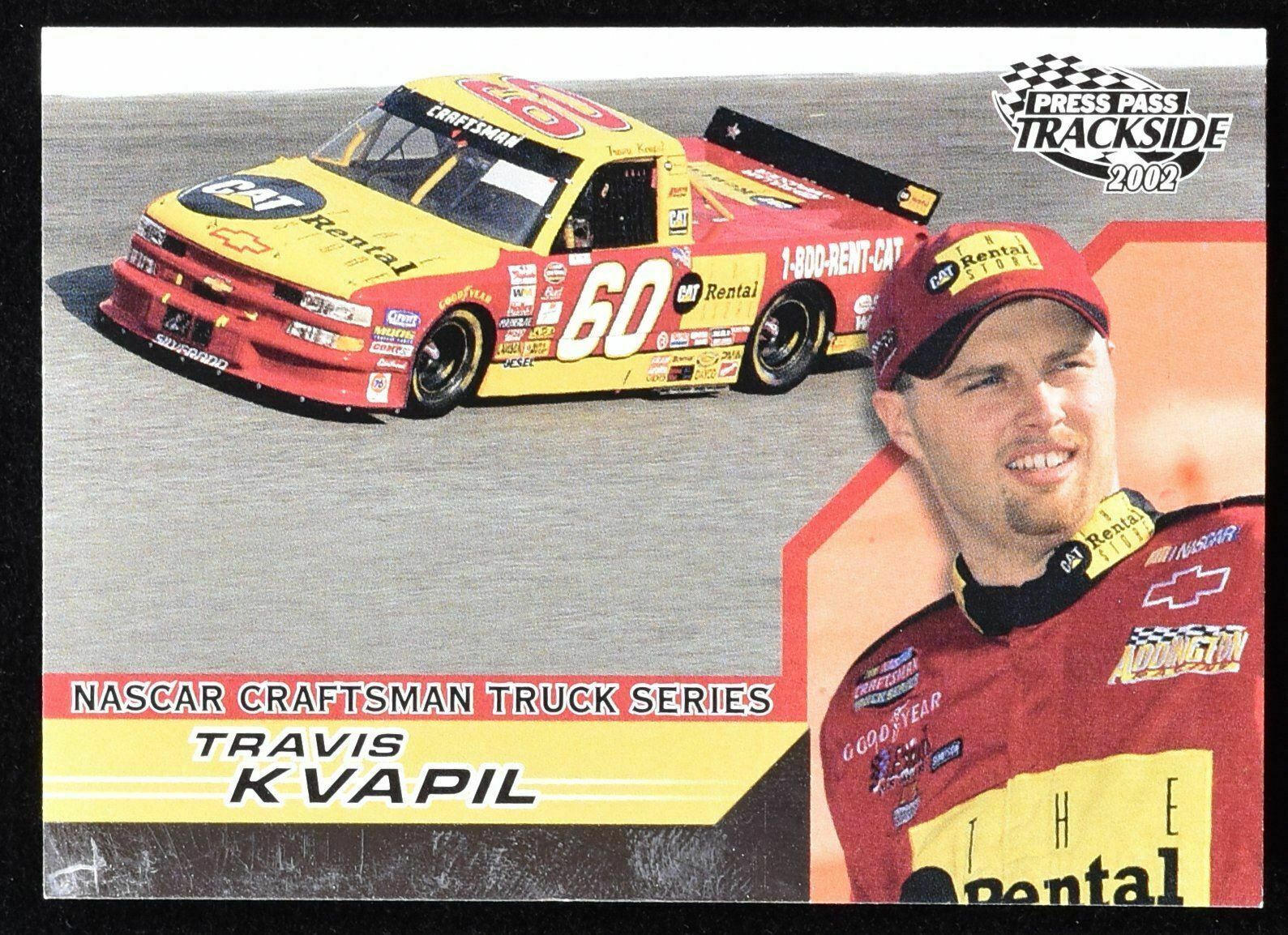 Travis Kvapil Press Pass 2002 Nascar Craftsman Truck Series  No. 48