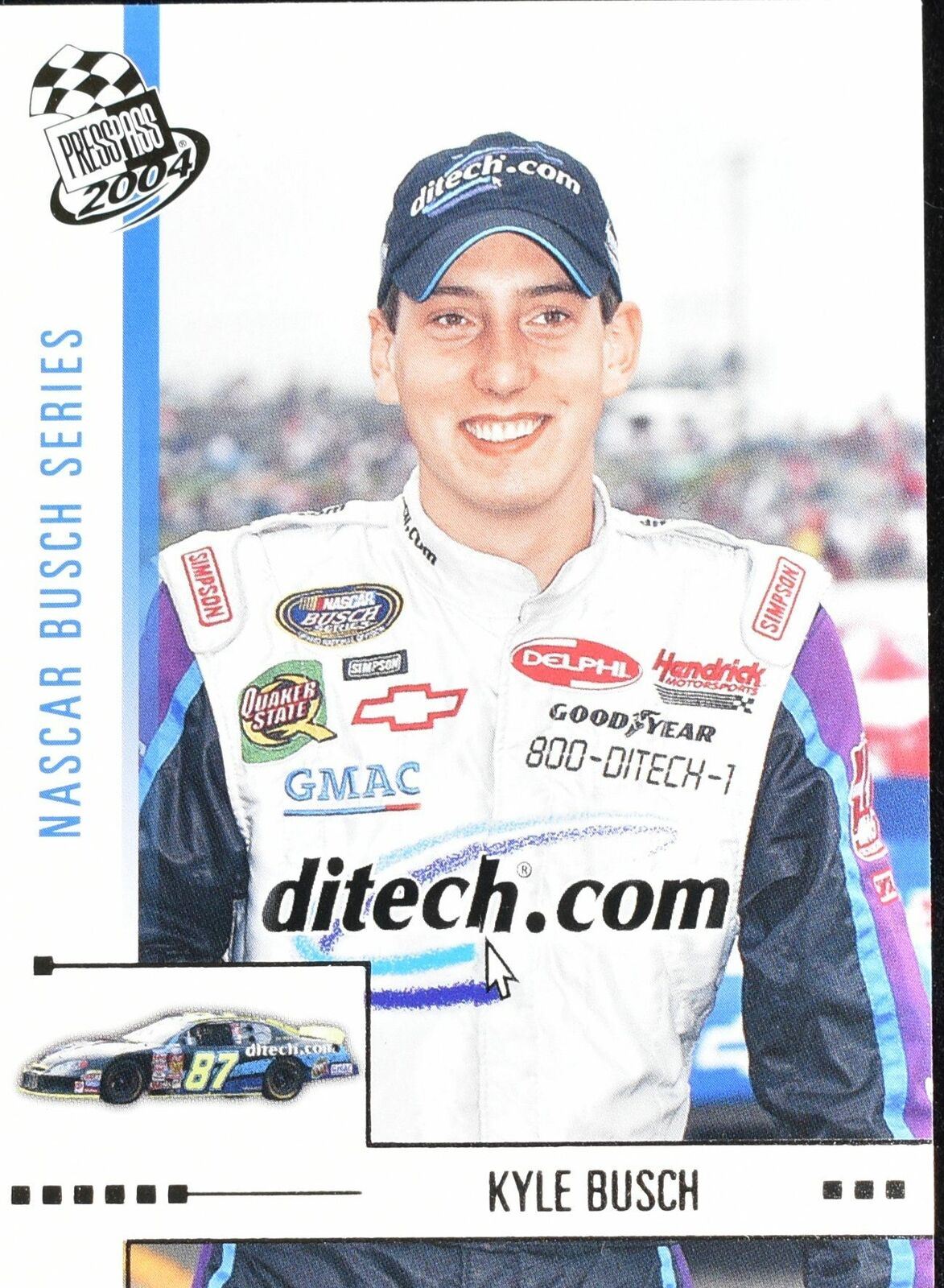 Kyle Busch 2004 Press Pass Nascar Busch Series No. 38