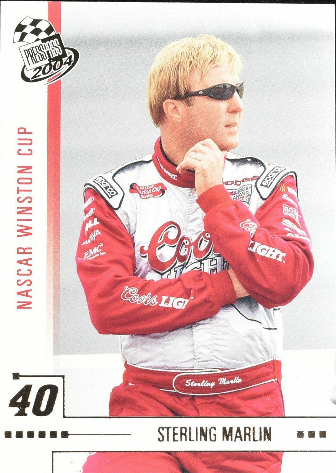 Sterling Marlin No. 18 Press Pass 2003 Nascar Racing Card