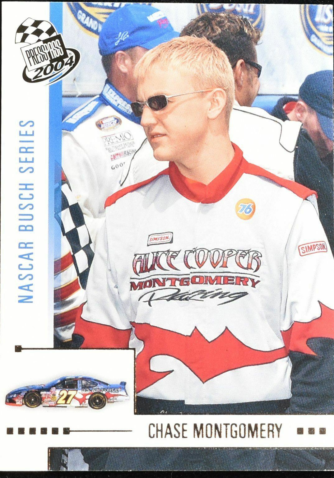 Chase Montgomery No. 44 Nascar Racing Card Press Pass 2003