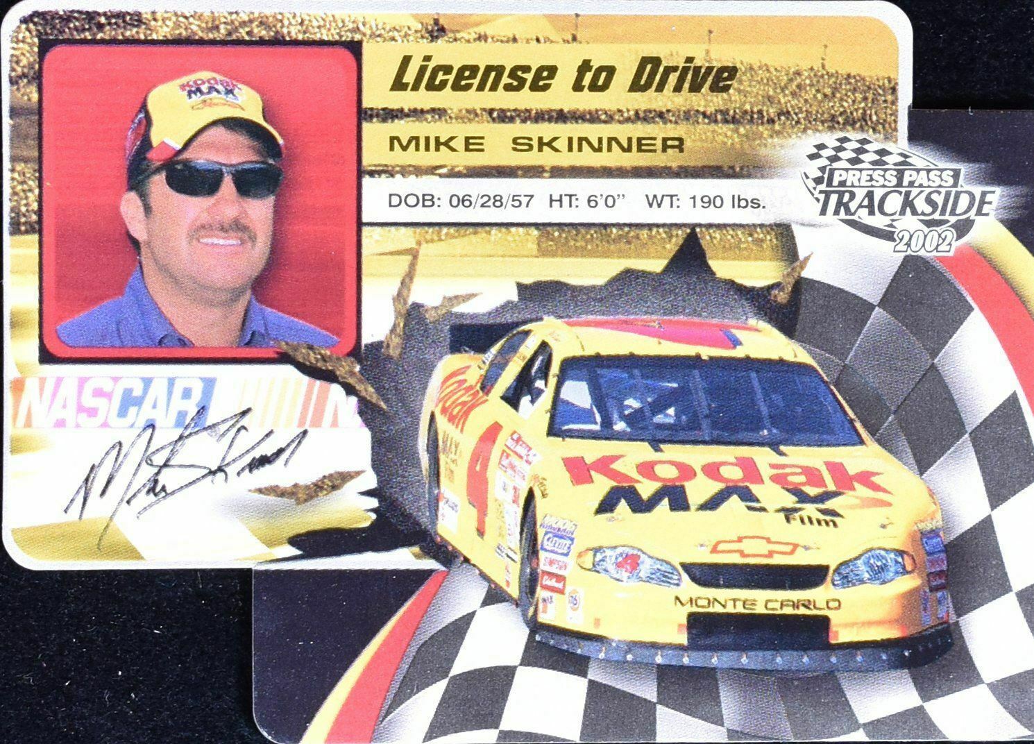 Mike Skinner Press Pass 2002 Nascar racing card LDP 30/36