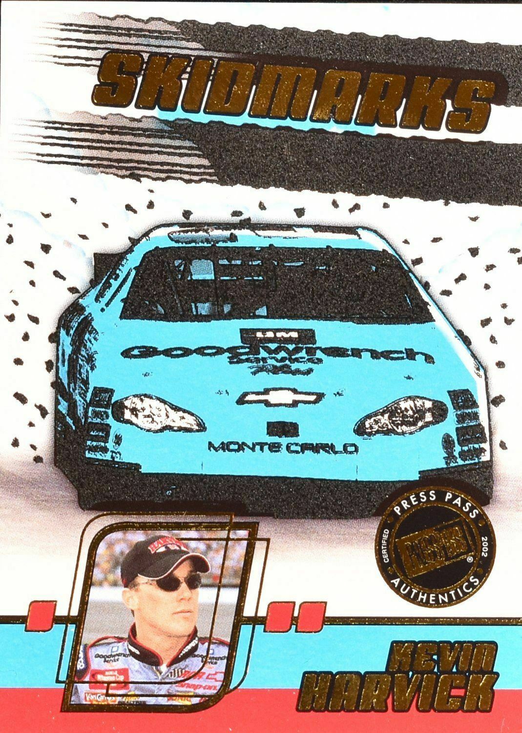 Kevin Harvick Skidmarks Press Pass nascar Racing SK 3/9 Eclipse