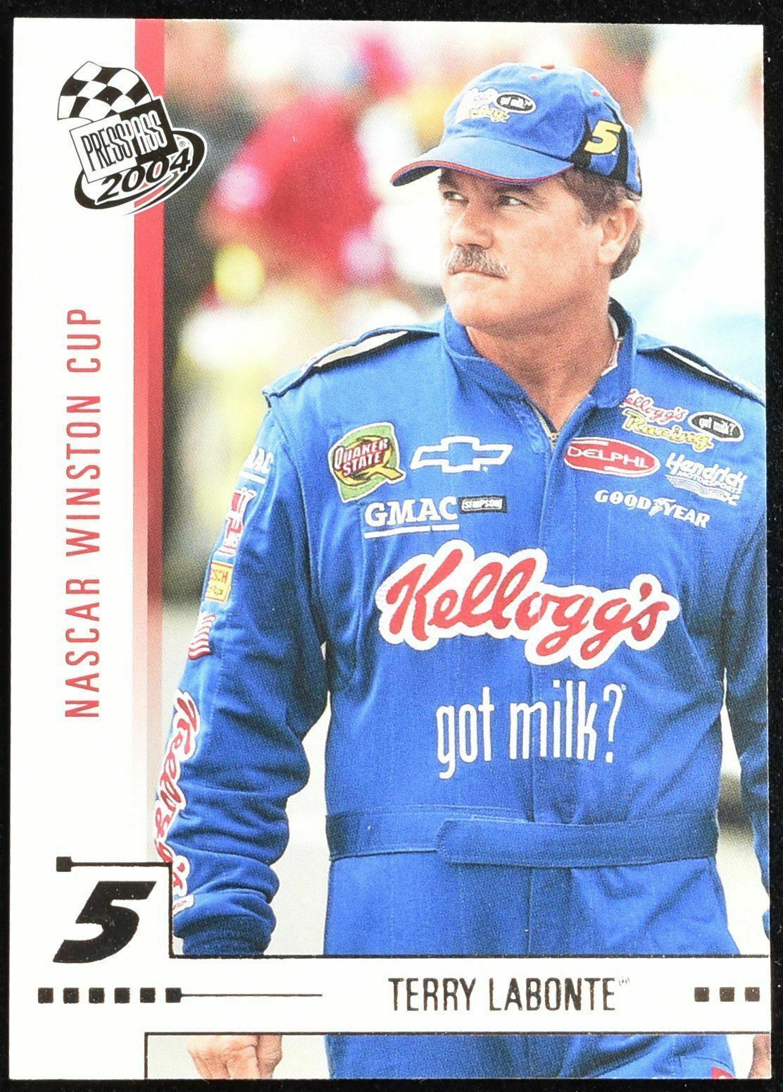 Terry Labonte Press Pass 2004 Winston Cup No. 17 Nascar card