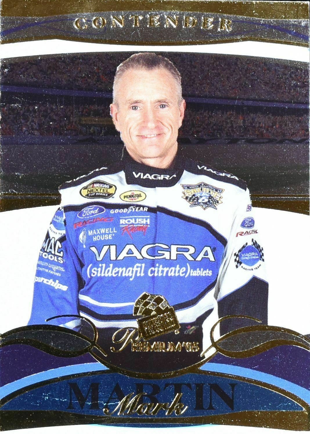 Mark Martin Contenders Premium 2005 No. 19 Press Pass