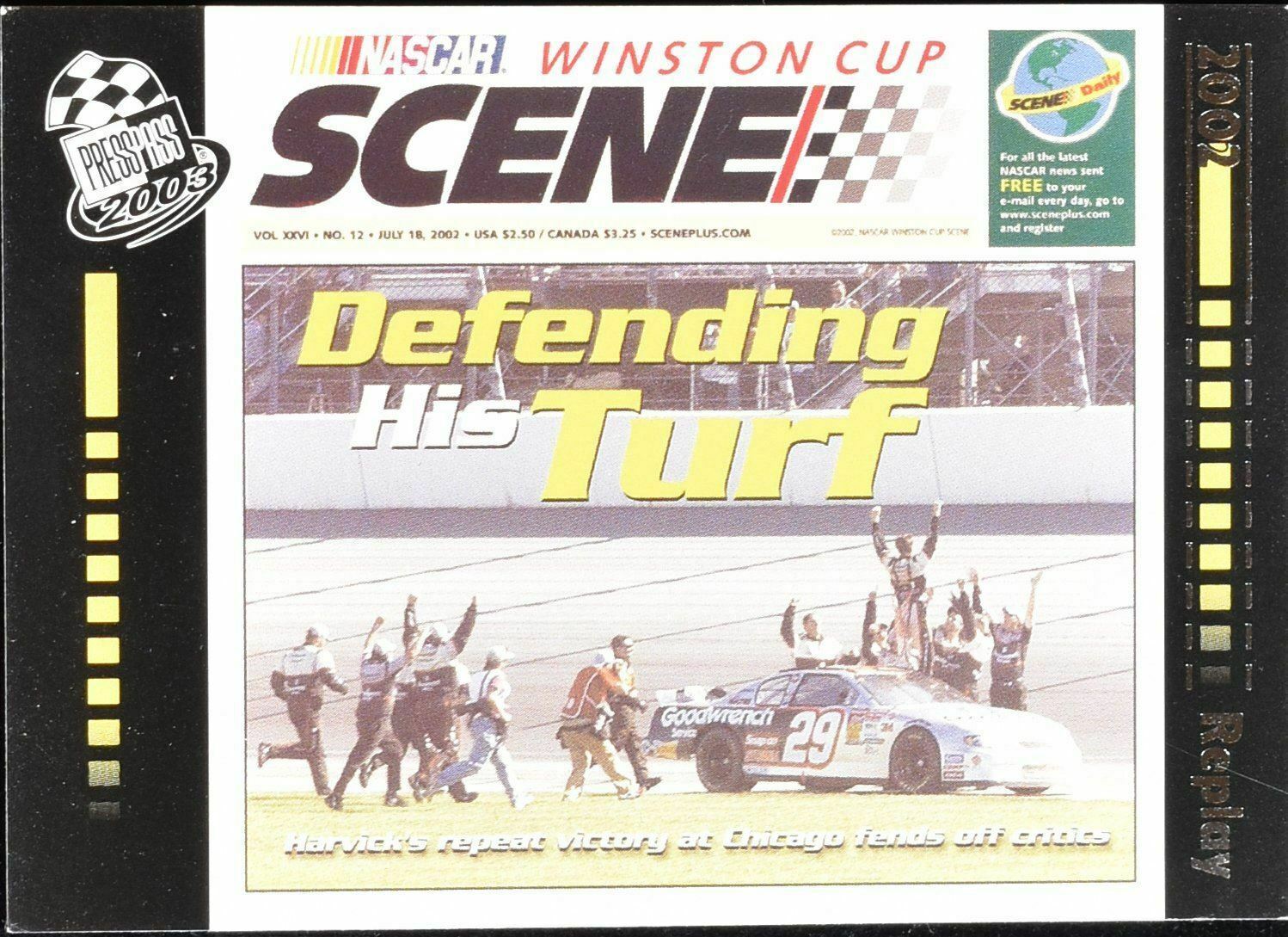 Kevin Harvick No. 83 Nascar Winston Cup Scene Eclipse 2003 Press Pass