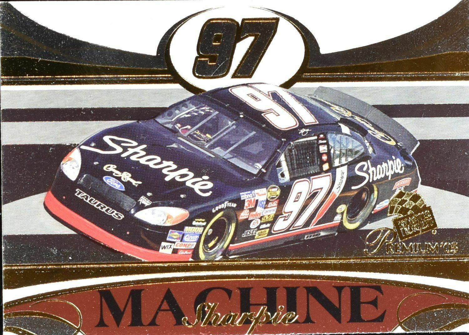 Sharpie Machine Nascar card 97 Press Pass Kurt Busch No. 37