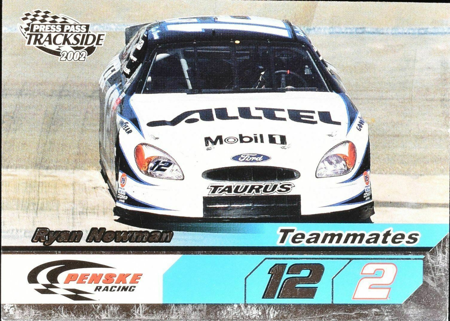 Ryan Newman Teammates 12 2 Trackside 2002 No. 89 Nascar Card