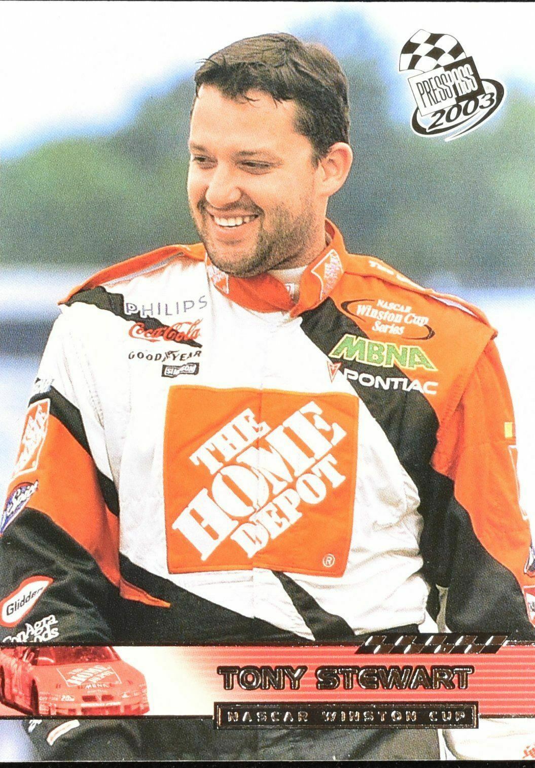 Tony Stewart Press Pass nascar Card No. 31  2002