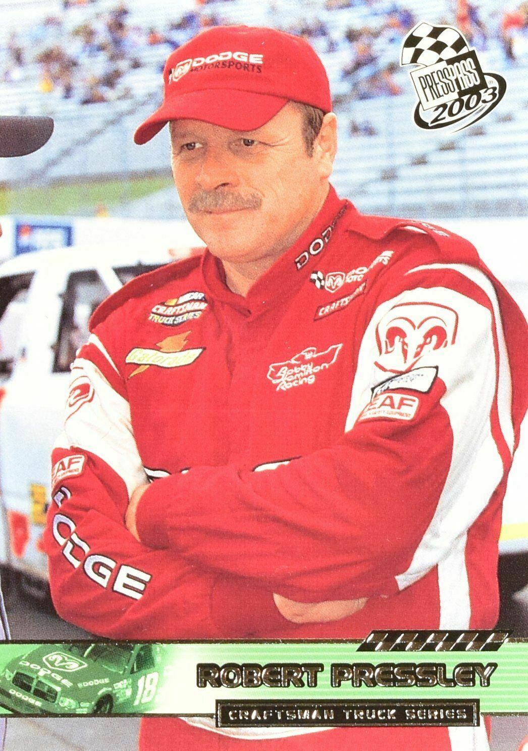 Robert Pressley Craftsman truck Series 2003 Press pass Nascar No. 51