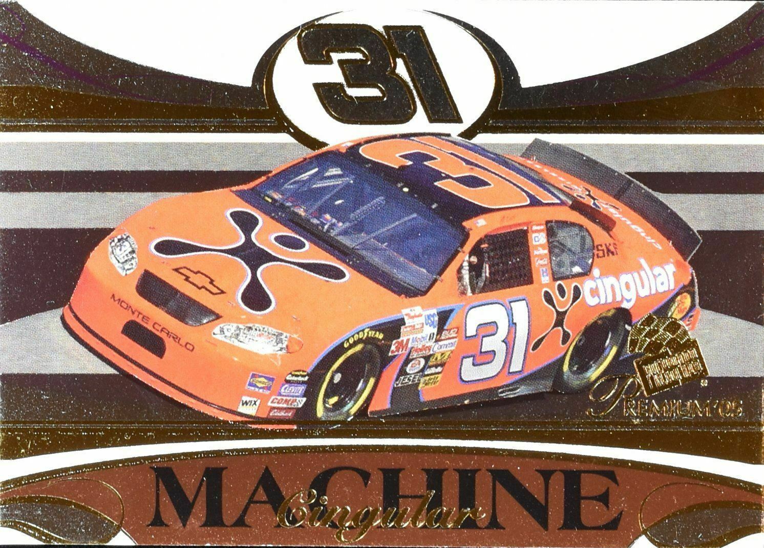 Cingular Machine Press Pass Nascar Racing 31 Card No. 45 Jeff Burton