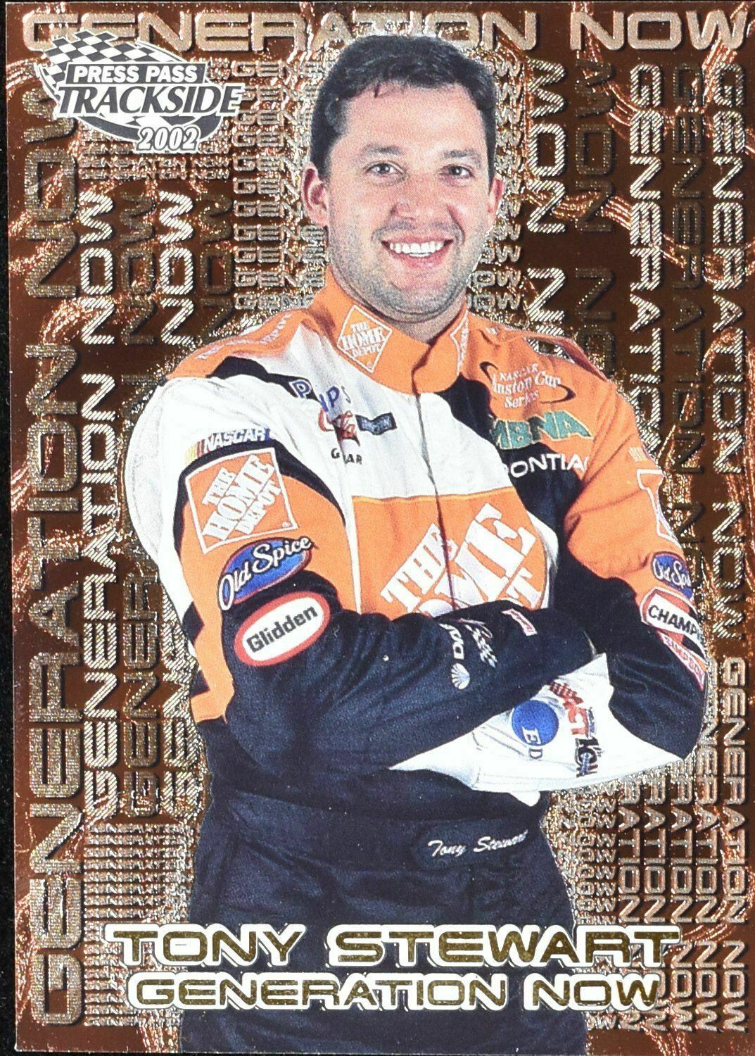 Tony Stewart Press Pass Trackside 2002 Generation now GN 2/8 Nascar