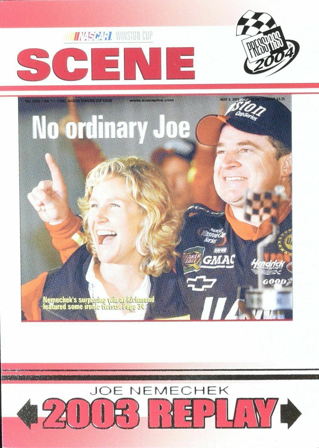 Joe Nemechek No. 81 Nascar Winston Cup Scene Eclipse 2004 Press Pass Replay