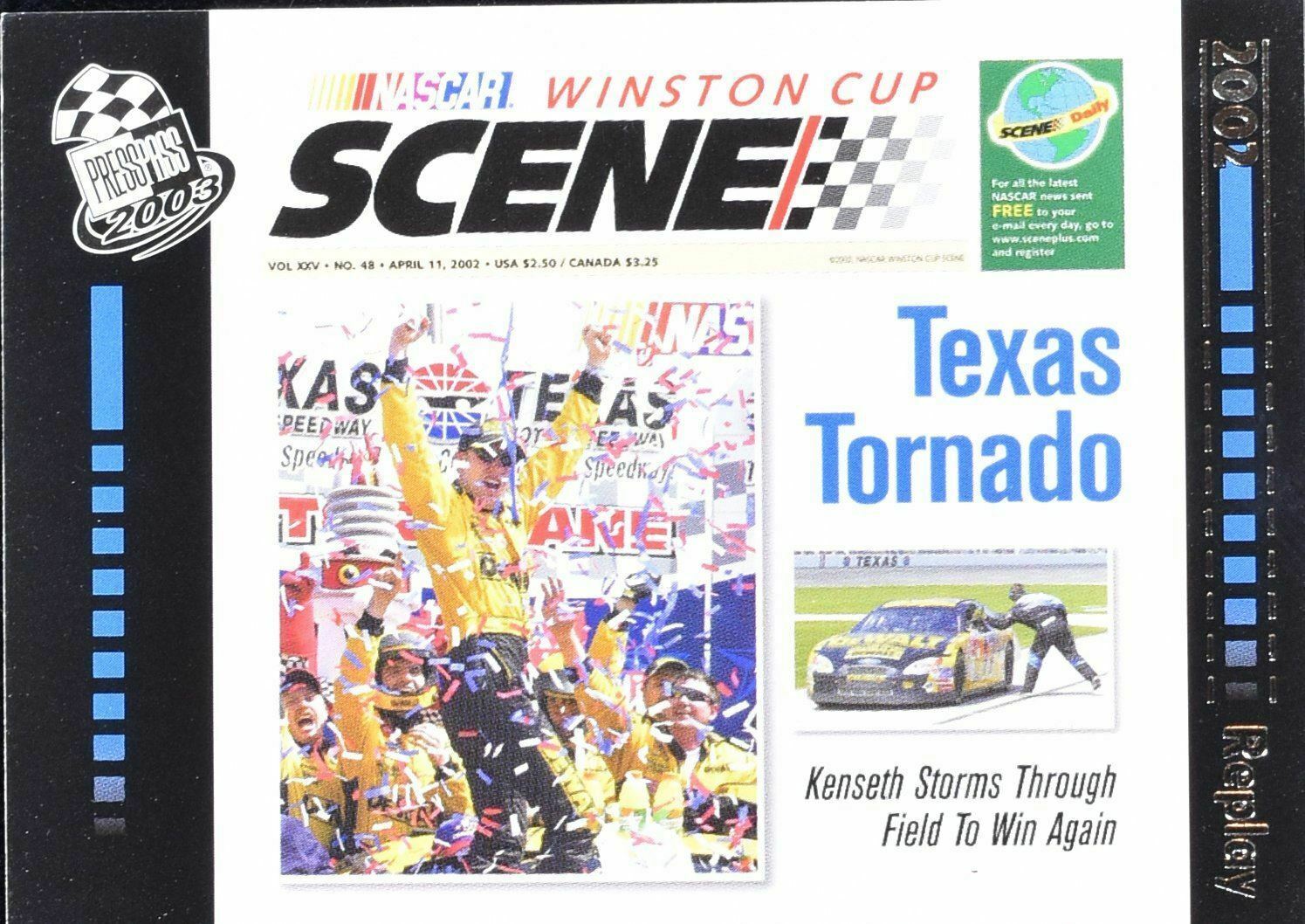 Matt Kenseth No. 76 Nascar Winston Cup Scene Eclipse 2003 Press Pass