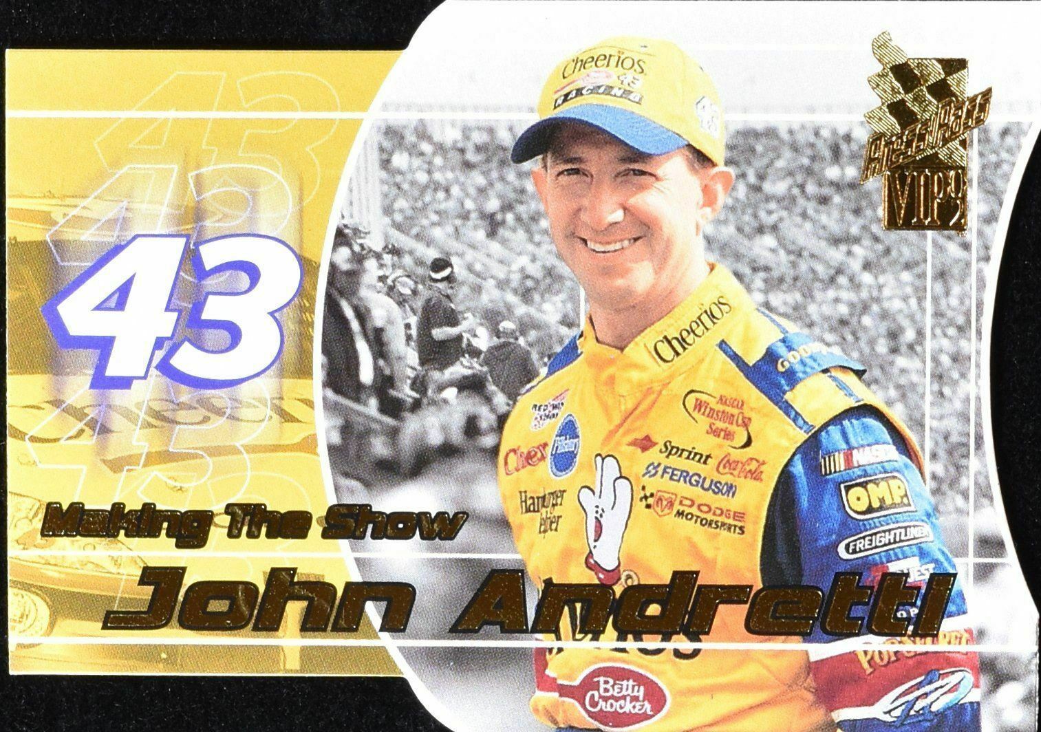 John Andretti Press Pass Nascar Racing Card MS 19 /24