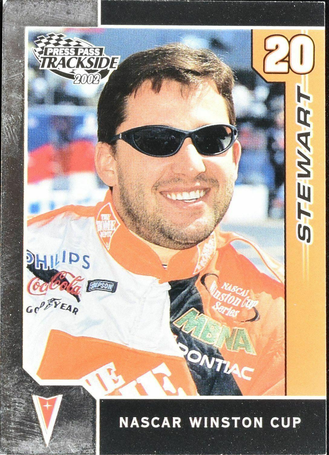 Tony Stewart Press Pass nascar Winston Cup 2002 No. 15