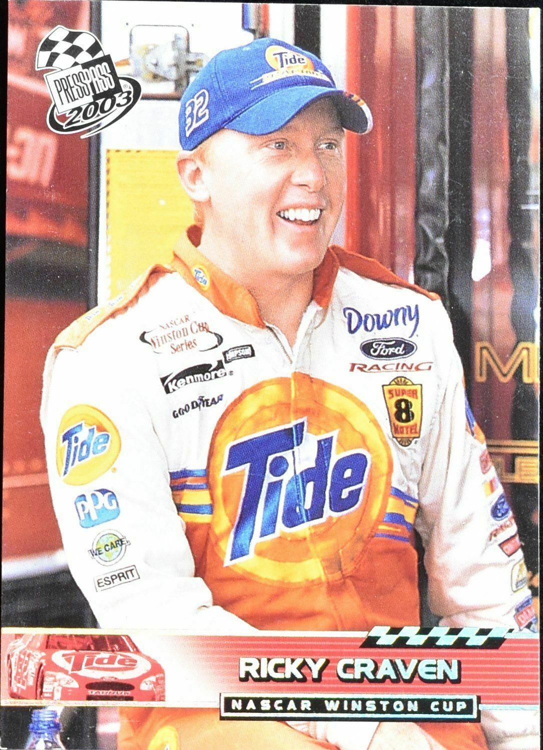 Ricky Craven Nascar Winston Cup Press pass 2003 P8 Card