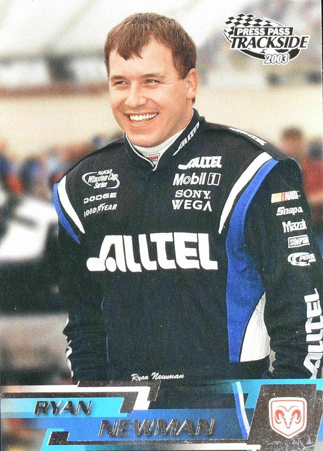 Ryan Newman Press Pass Trackside 2003 Dodge No. 12