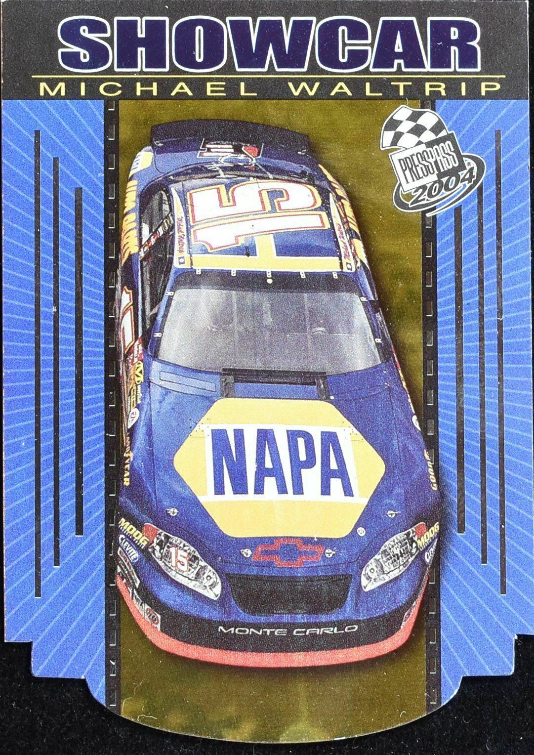 Michael Waltrip Show Car Press Pass 2004 S 12b/12 Nascar Racing Card