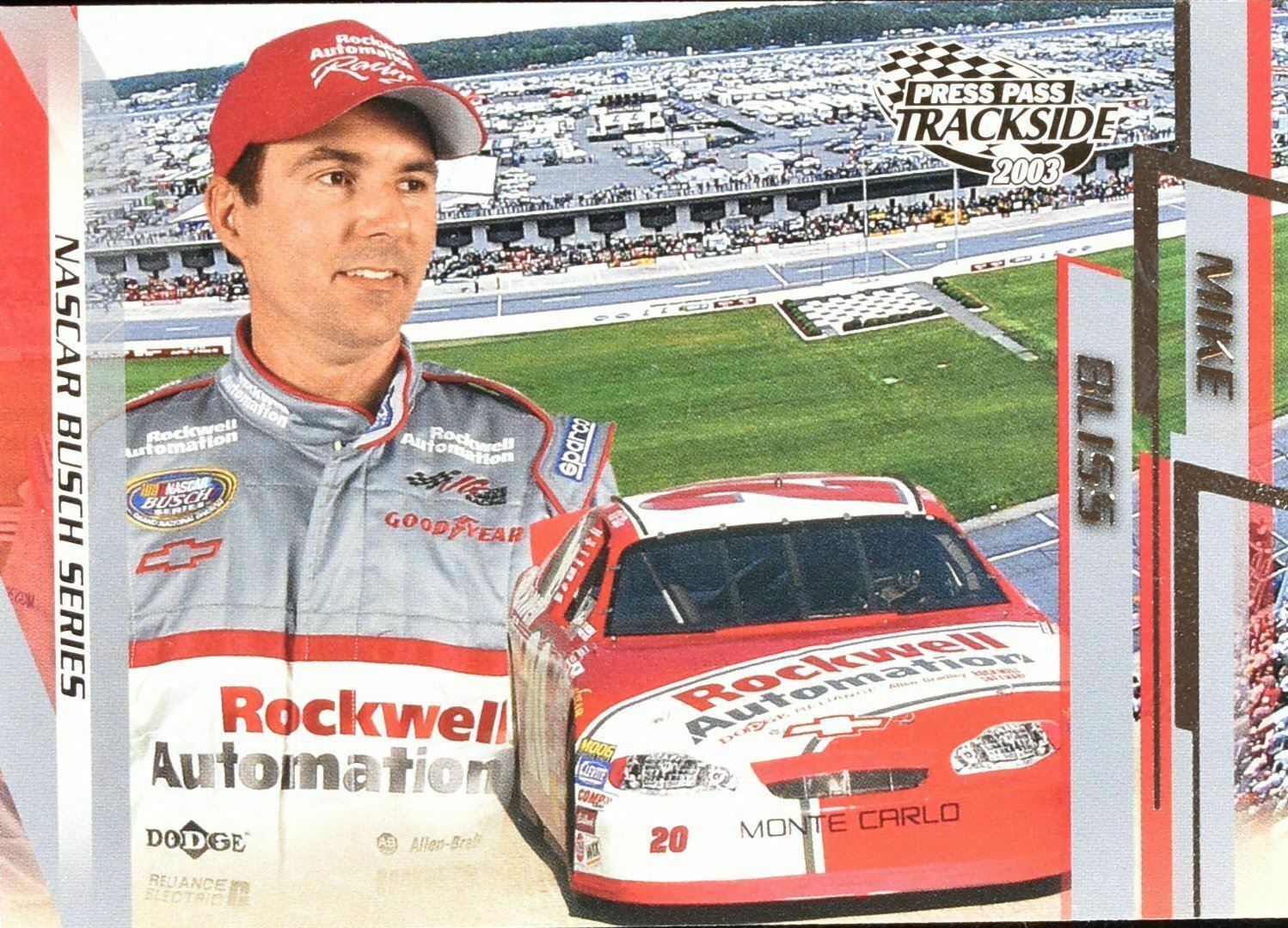 Mike Bliss Press Pass 2003 Nascar Busch Series No. 35