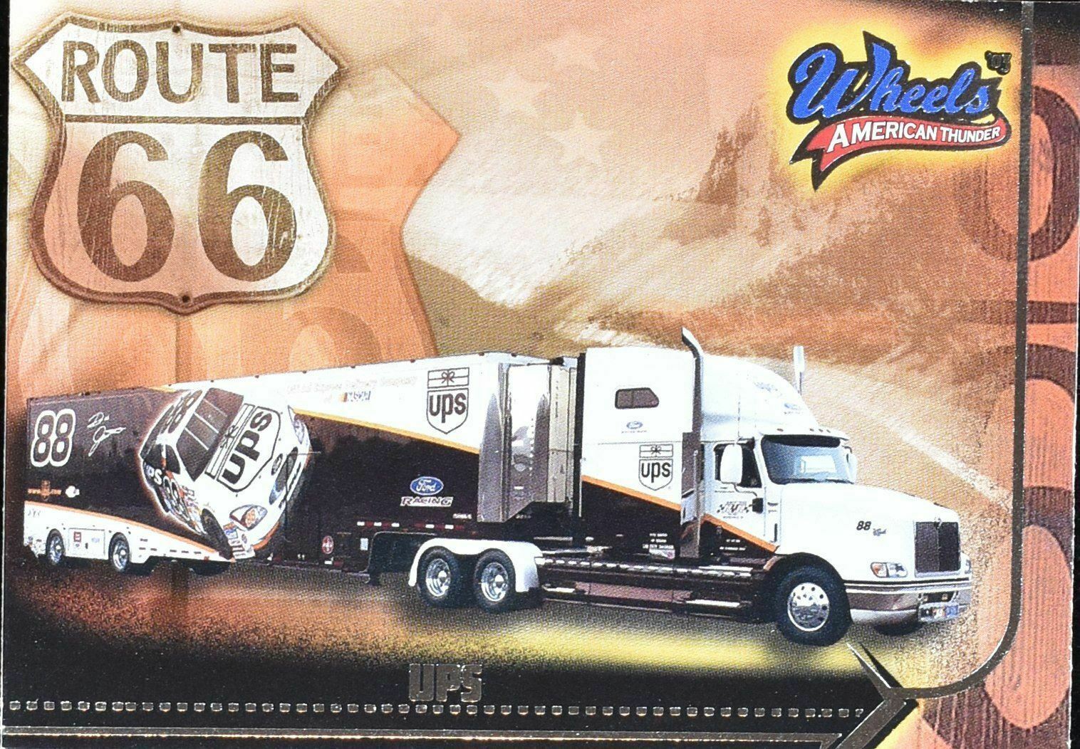 Nascar Racing Wheels American Thunder Route 66 UPS Card No. 50