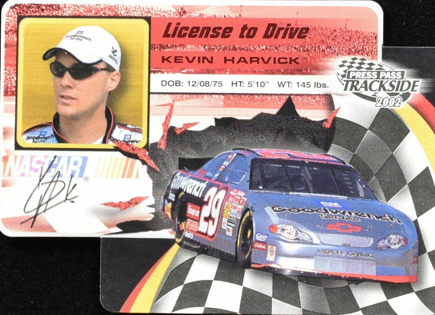 Kevin Harvick License To Drive Press Pass 2002 LDP 13/36