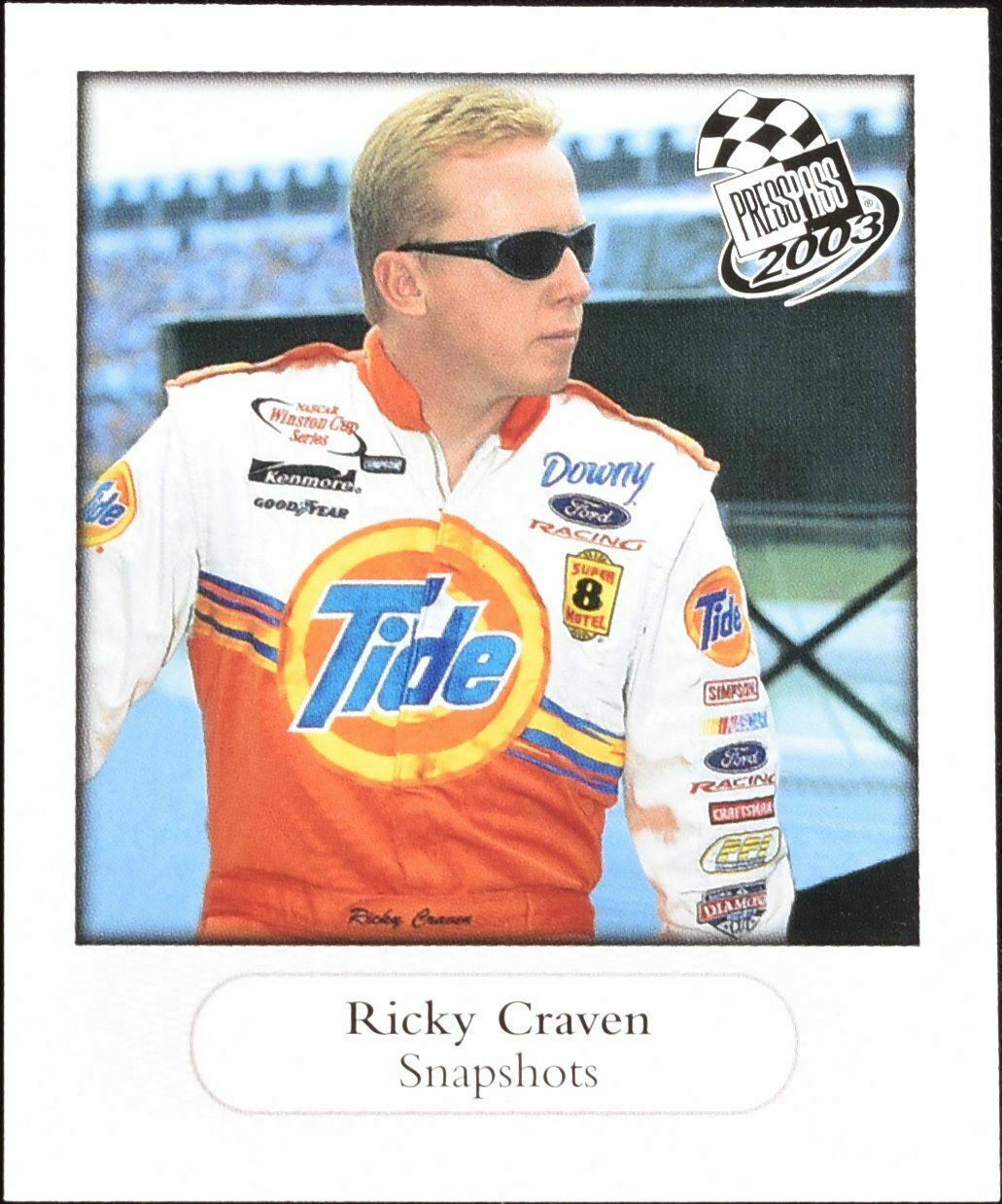 Ricky Craven SS 5/36 Press Pass 2003 Snapshots Nascar Racing Card