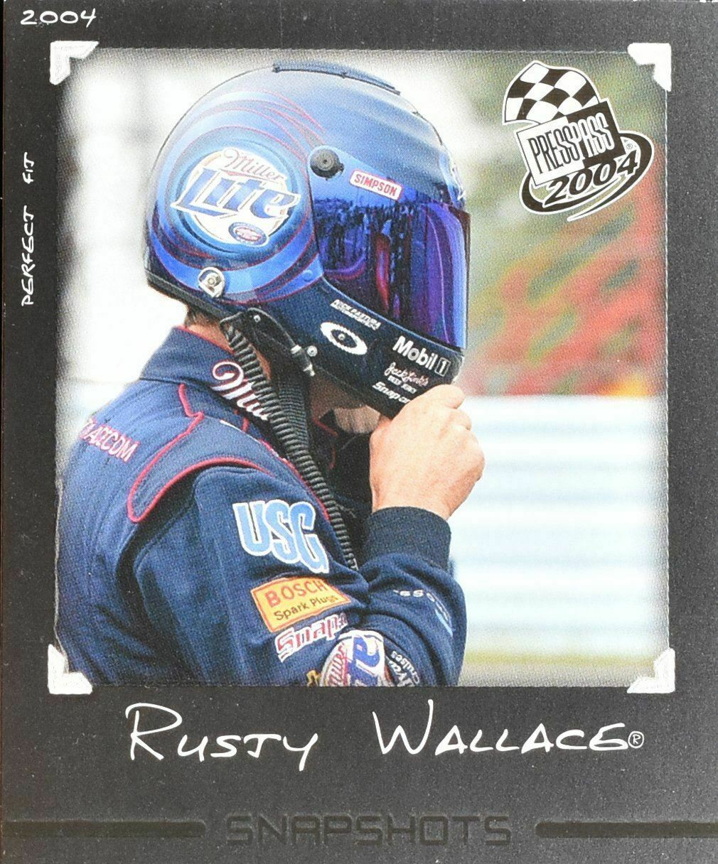 Rusty Wallace SS 26 / 36 Press Pass 2004 Snapshots Nascar Racing Card