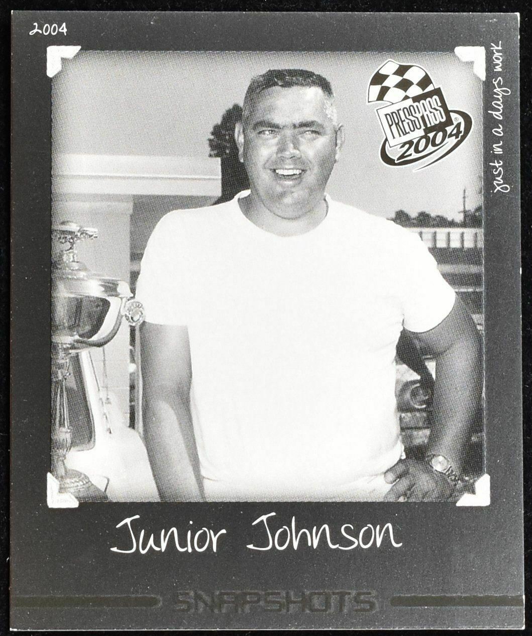 Junior Johnson SS 31 / 36 Press Pass 2004 Snapshots Nascar Racing Card