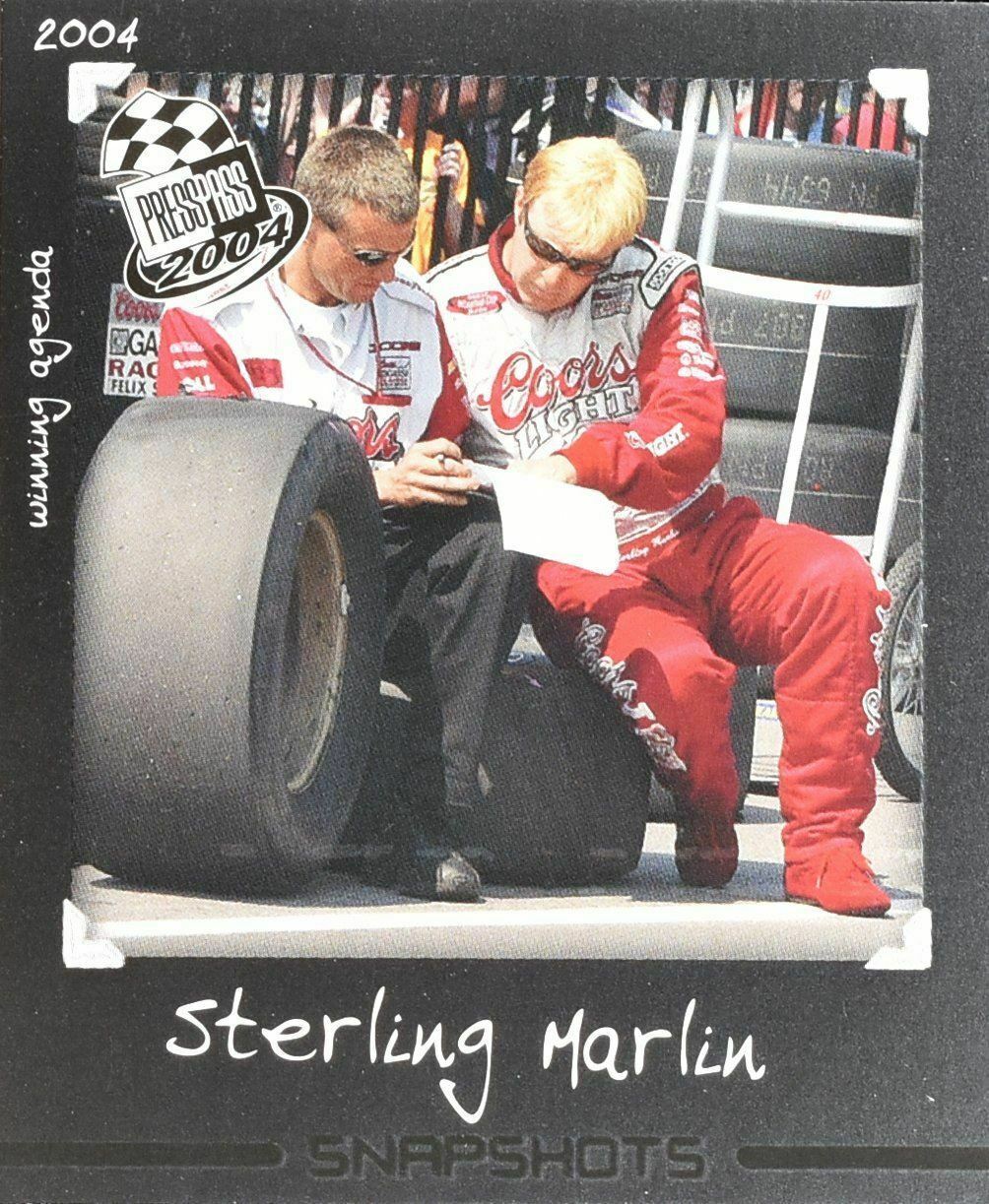 Sterling Marlin SS 15 / 36 Press Pass 2004 Snapshots Nascar Racing Card