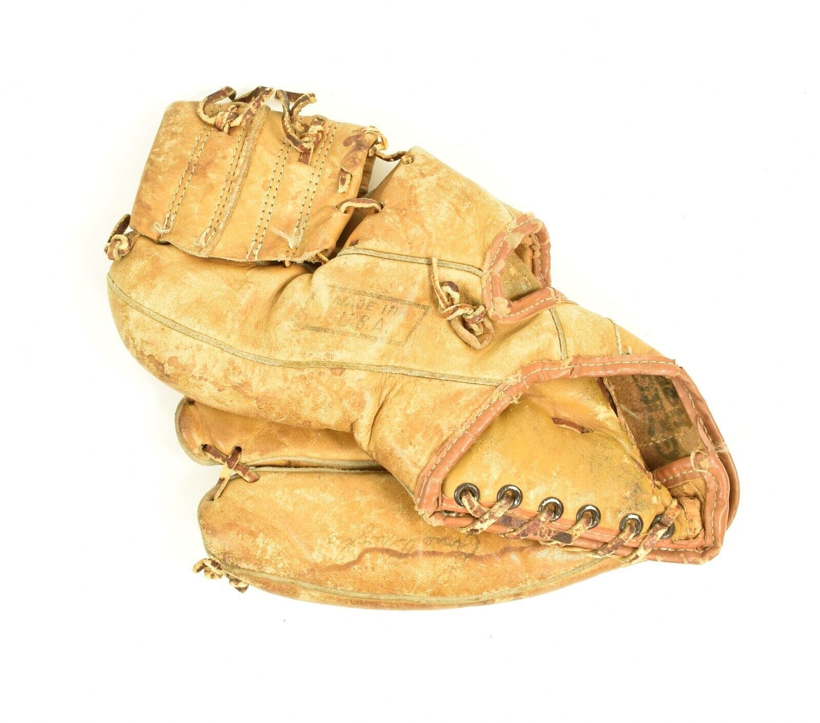 Vintage Baseball Glove Sears Roebuck & Co Glove #1631 Pro Pocket