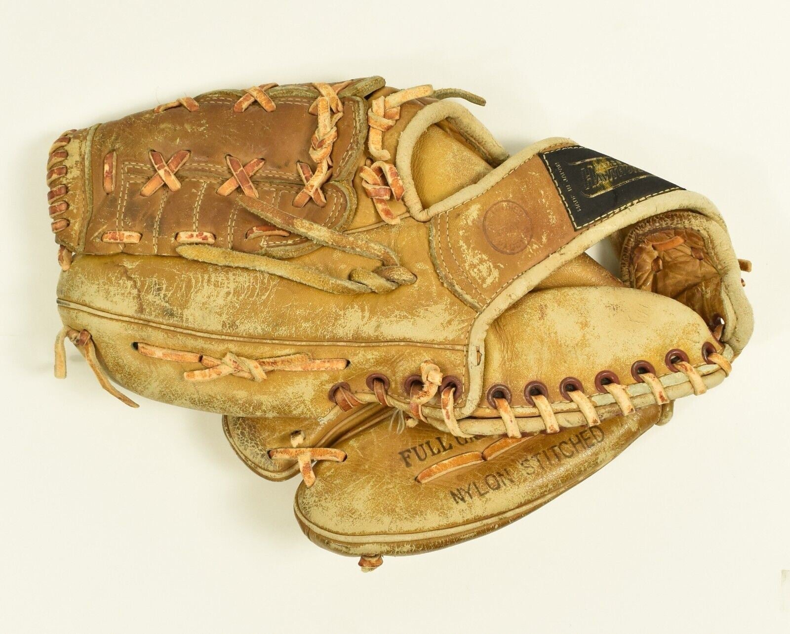 Wards Hawthorne 60-4051 Vintage Baseball Glove Deep Pocket Leather Cowhide