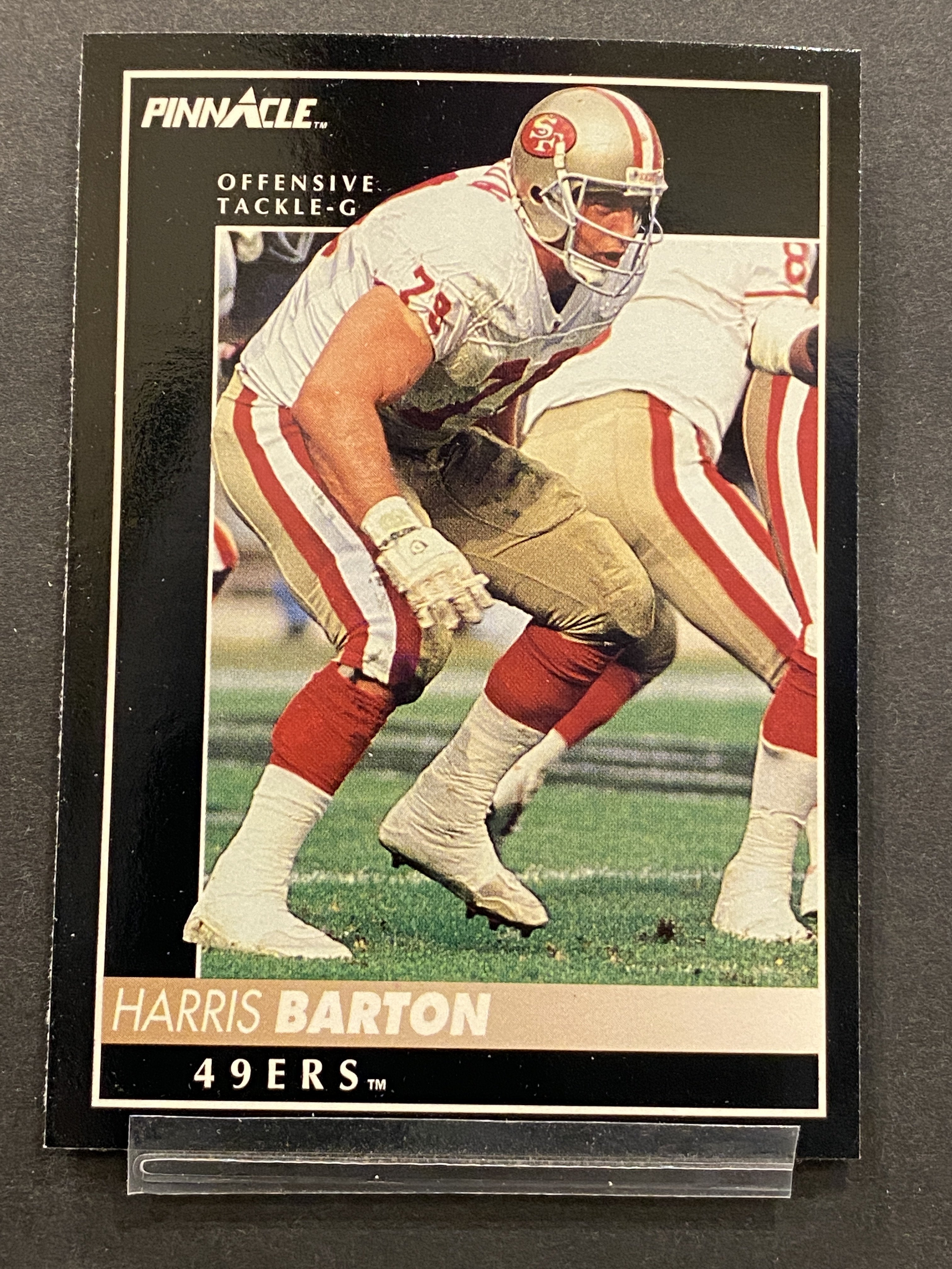 Harris Barton Pinnacle Football Card