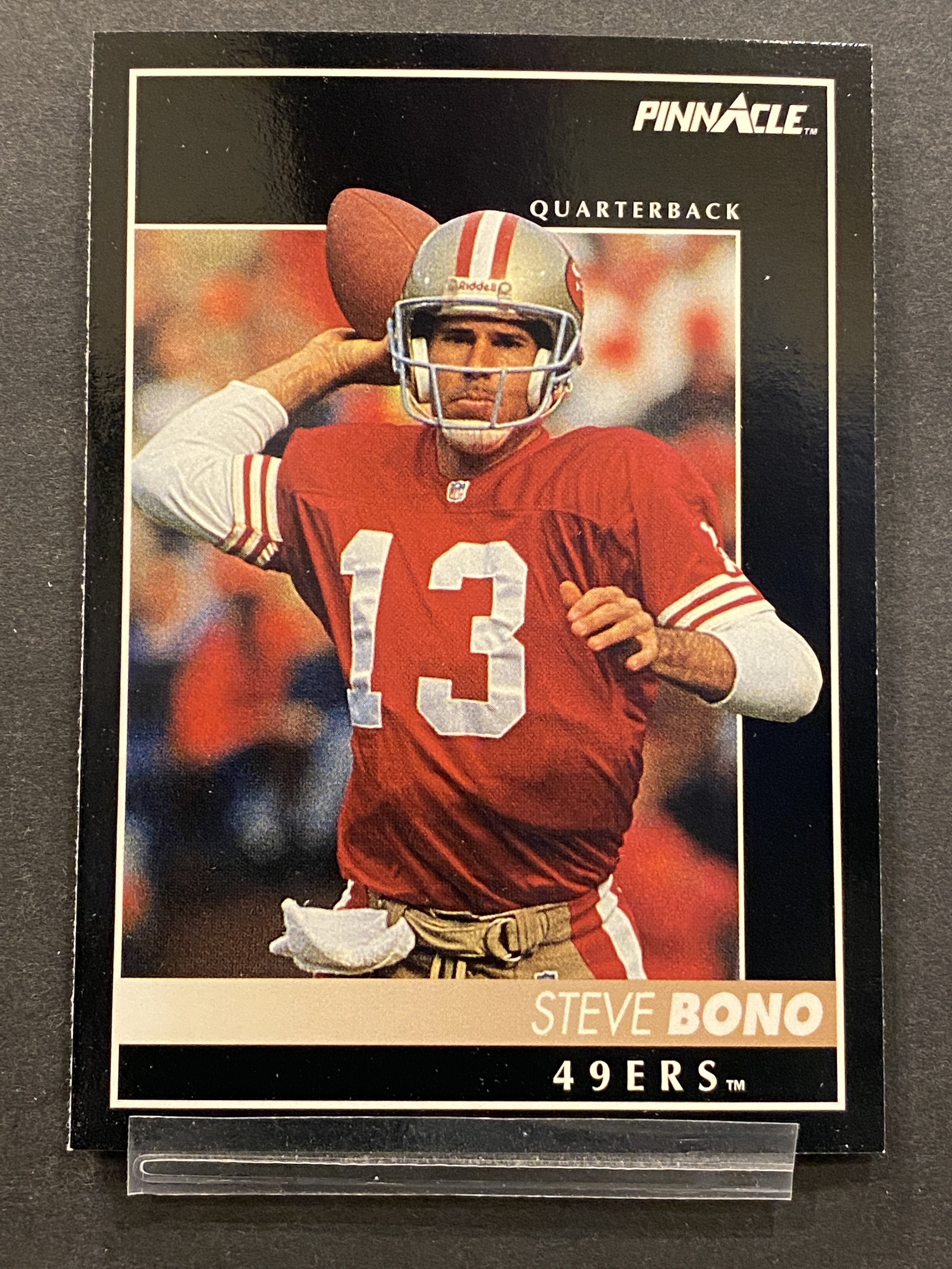 Steve Bono Pinnacle Football Card