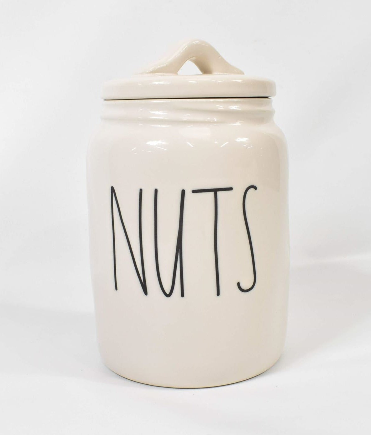 Rae Dunn Nuts Jar Authentic Container