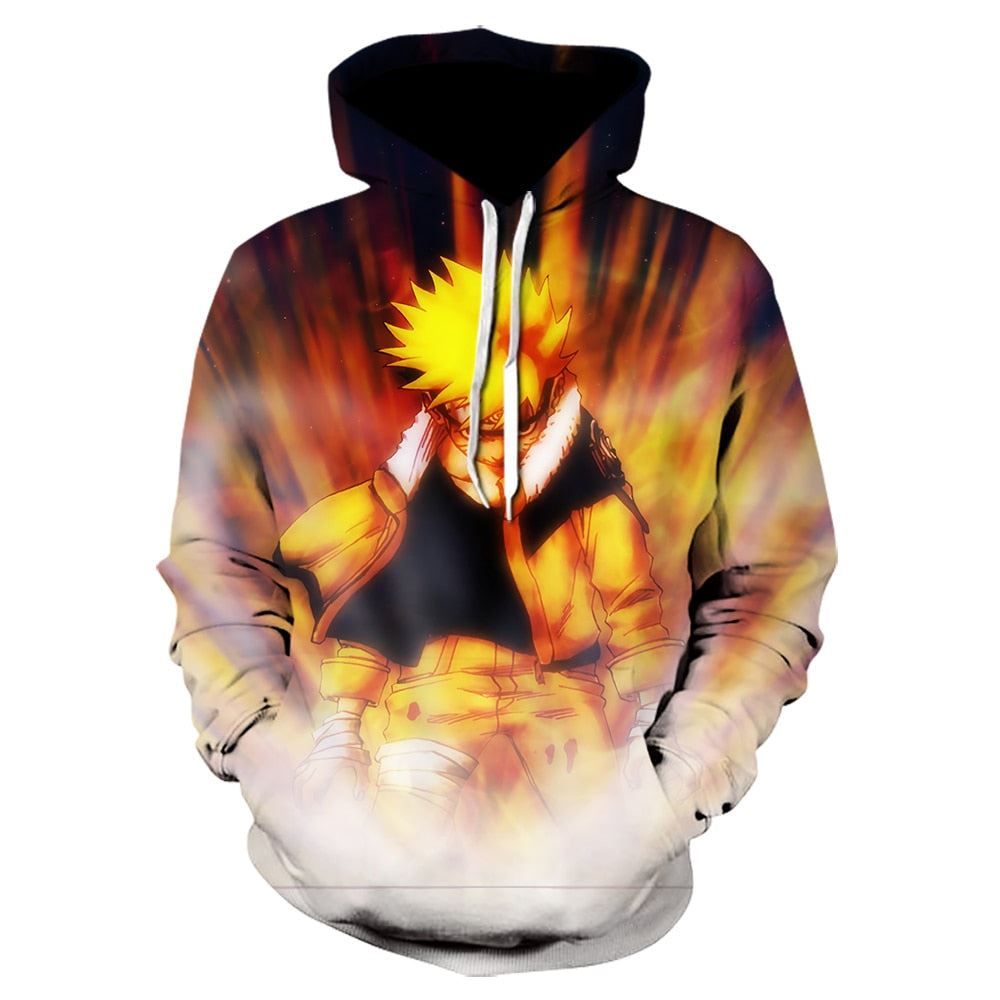 Uzumaki Naruto Hoodie Pull Over