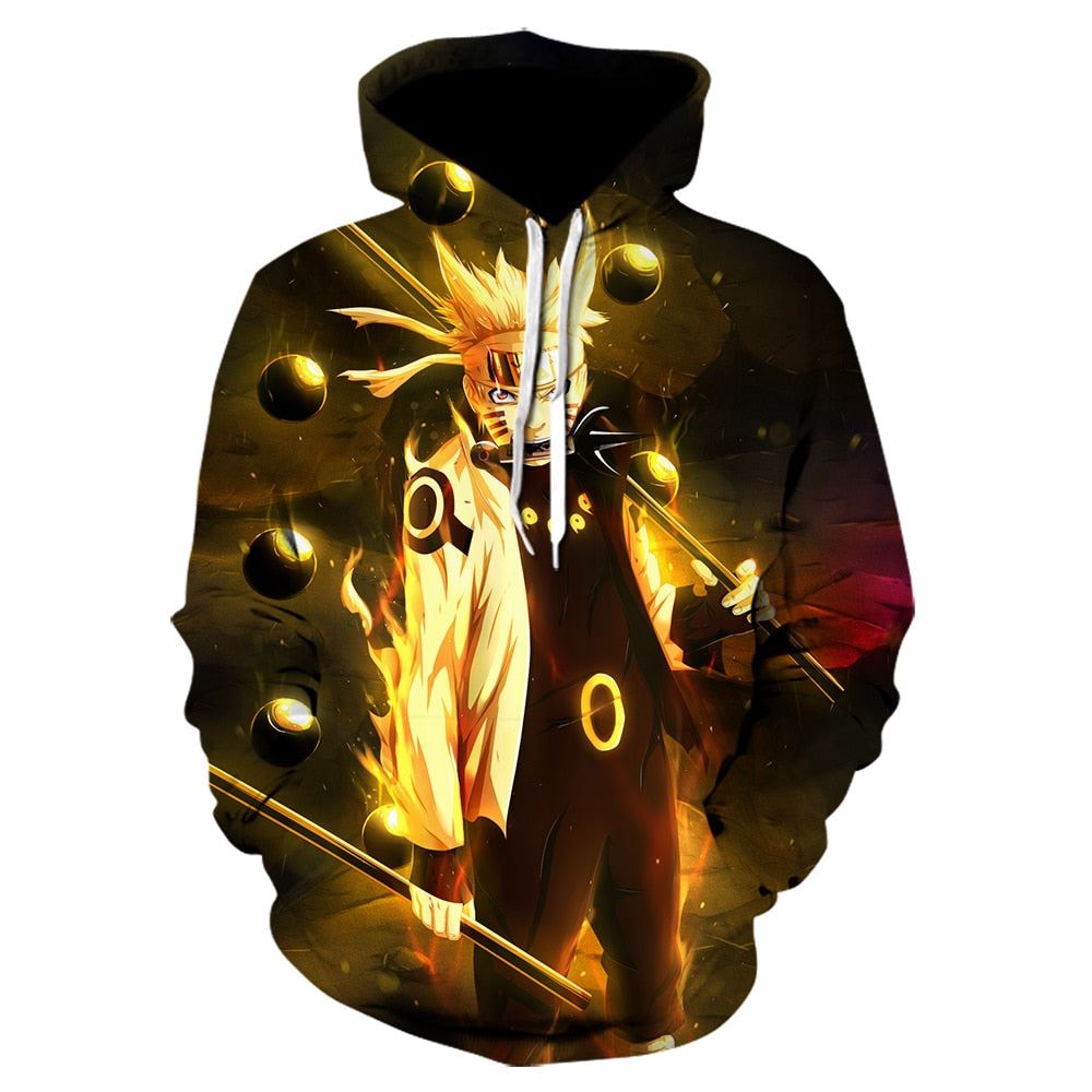 Uzumaki Naruto Hoodie Pull Over